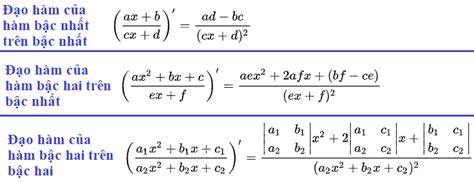 Bảng Các Công Thức đạo Hàm Cơ Bản Và Nâng Cao Lớp 11