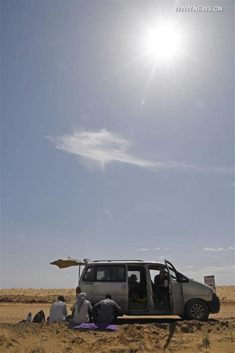 Desertification Control Team Works Along First Desert Highway In