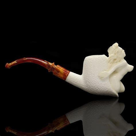 Naked Lady Pipe Block Meerschaum Handmade W Custom Made Case And