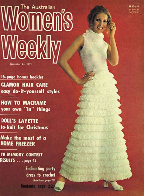 The Australian Womens Weekly Fashion Nov 1971 Fashion Women Party Dress