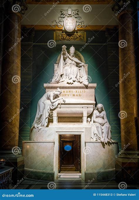 Pope Clement Xiv Burial By Antonio Canova In The Basilica Of The Santi