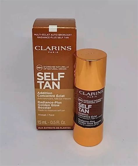 CLARINS SELF TAN Radiance Plus Golden Glow Booster for Face 15ml £18.99 ...