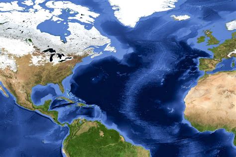 Guía del Océano Atlántico ubicación islas países y características