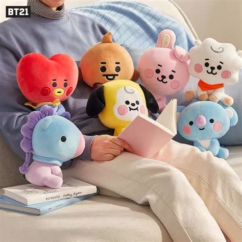 KPOP BTS BT21 OFFICIAL Mini Seated Doll 20cm TATA COOKY CHIMMY KOYA