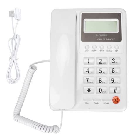 Téléphone Filaire KXT8001CID Système Double Classique FSK DTMF avec