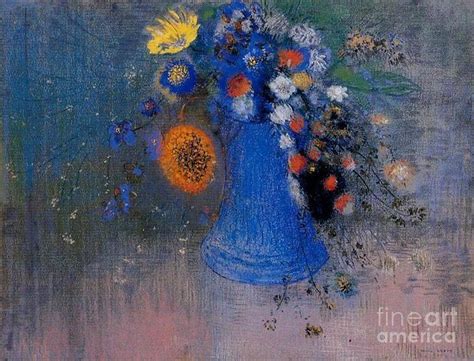 Vase Of Flowers Painting By Odilon Redon Fine Art America