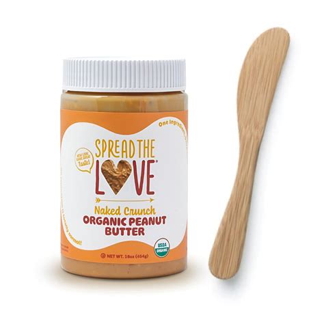 Get Spread The Love Naked Crunch Organic Peanut Butter & Bambu Organic
