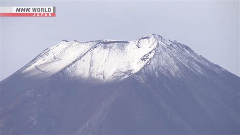 Neve Cobre O Cume Do Monte Fuji NHK WORLD JAPAN News