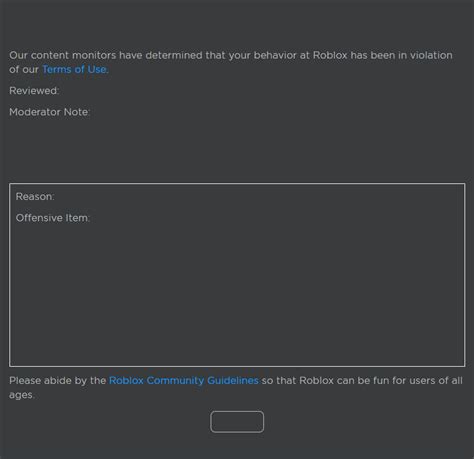 Roblox Ban Blank Template - Imgflip