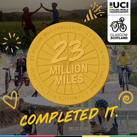 2023 UCI Cycling World Champs’ 23 Million Miles Challenge Hits Target ...