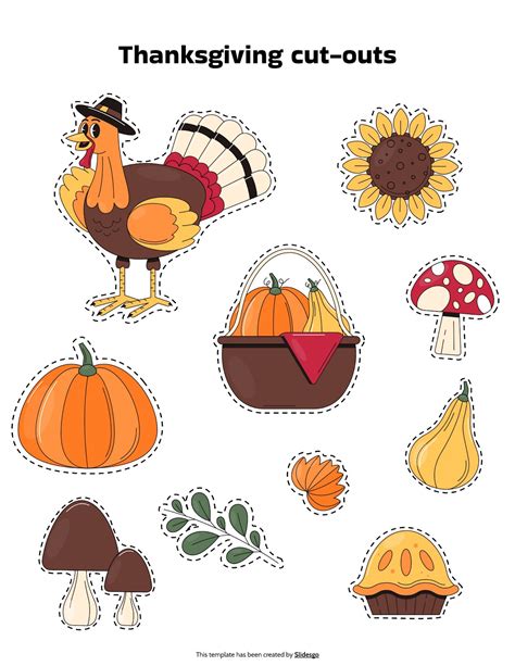 thanksgiving printable cutouts