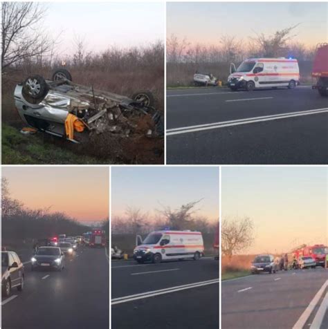 UPDATE Trei persoane au fost rănite în urma unui accident rutier la