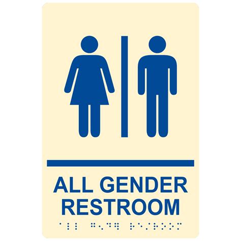 Ada All Gender Restroom Sign Rre 31948 Bluonivory