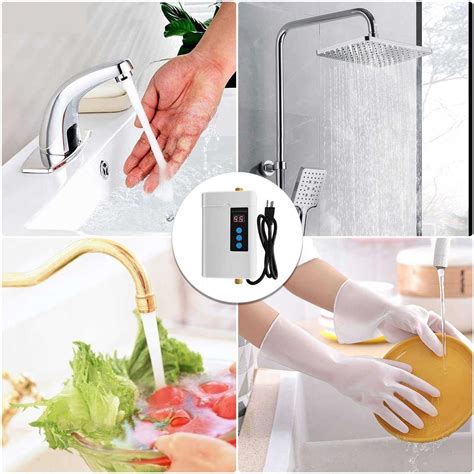 Tankless Electric Water Heater V W Under Sink On Demand Instant Hot Water Heater For