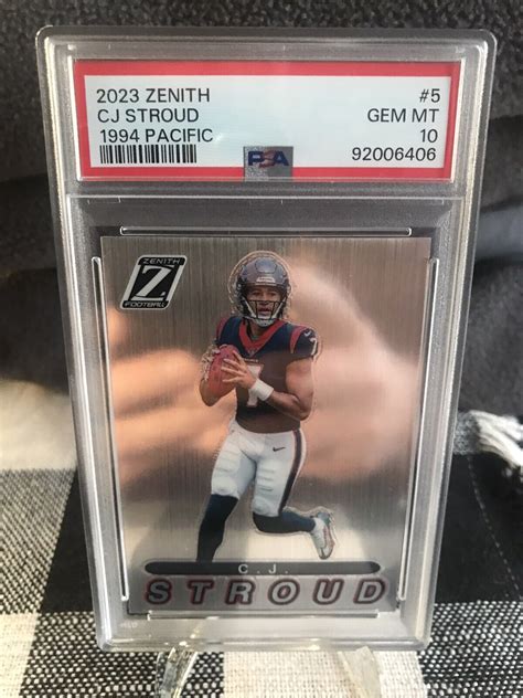 Cj Stroud Zenith Pacific Price Guide Sports Card Investor