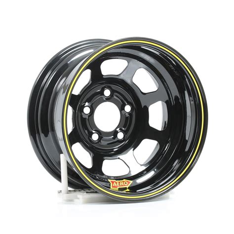 Aero Race Wheels 50-185020 Aero 50 Series Black Powdercoat Roll-Formed Race Wheels | Summit Racing