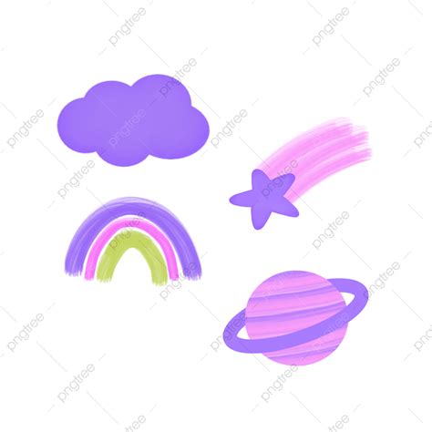 Space Stickers White Transparent, Space Stickers Pack, Space, Cloud ...