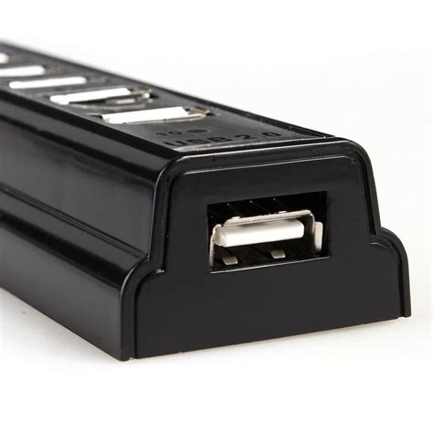 Hub Usb 10 Portas Ativas Fonte Externa Bivolt 5v Preto Prata No