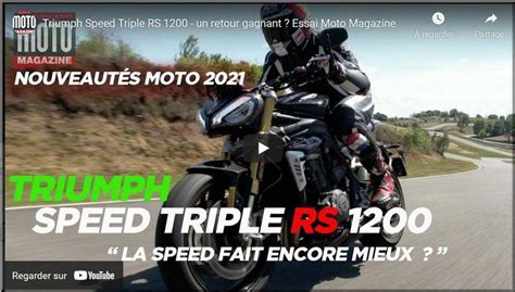 TRIUMPH Speed Triple 1200 RS 2021 lessai vidéo du Repaire des