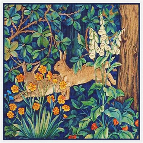 Orenco Originals Forest Rabbits By William Morris Counted Cross Stitch