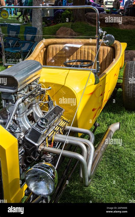 A 1923 T Bucket Hot Rod Built On A Heavily Modified Ford Model T Body With A Supercharged Engine