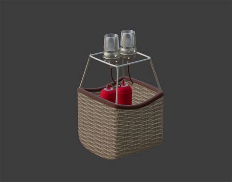 Hot Air Balloon Set D Moddel Free D Model Cgtrader