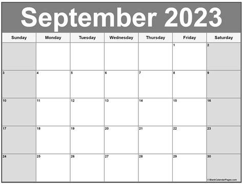 September 2023 Calendar Free Printable Calendars