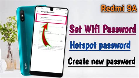 How To Set Wifi Hotspot Password In Redmi 9A WiFi Password Kaise