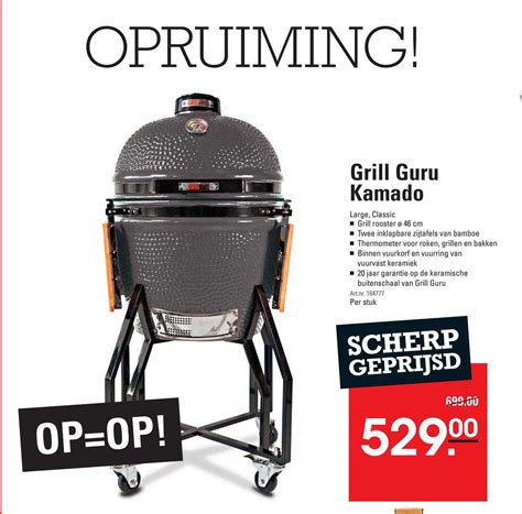 Grill Guru Kamado Aanbieding Bij Sligro Folders Nl