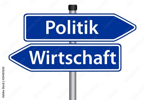 Politik Vs Wirtschaft Stock Vektorgrafik Adobe Stock