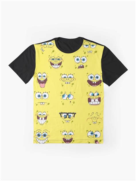 Sponge Bob Faces Graphic T Shirt For Sale By Albdesign Redbubble