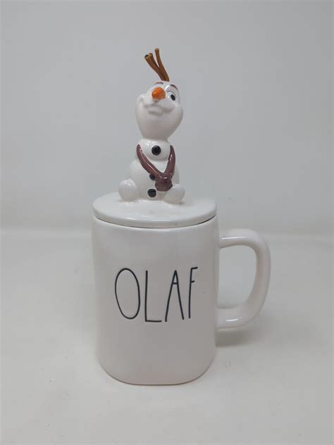 Rae Dunn Disney Olaf Mug With Topper Frozen Ebay