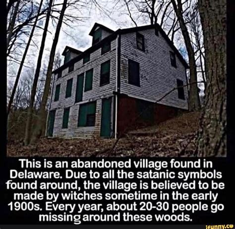 Abandoned Village in Delaware with Satanic Symbols