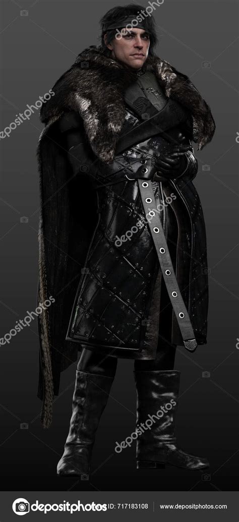 Fantasy Medieval Dark Knight Warrior Black Leather Armor Padded Armor ...