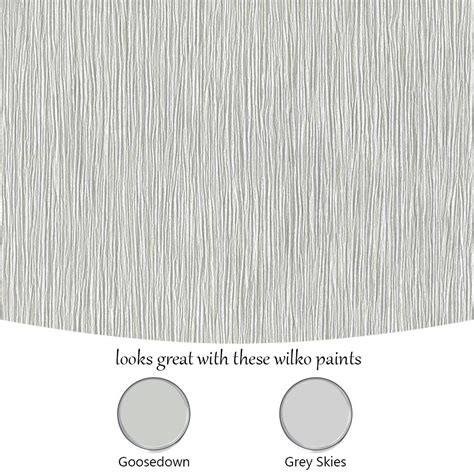 Muriva Textured Silver Wallpaper Wilko