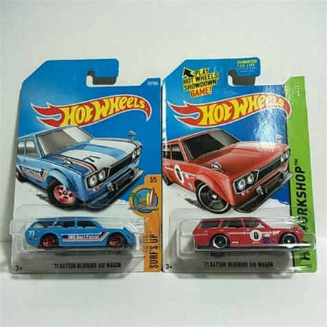 รถเหล็ก Hot Wheels 71 Datsun Bluebird 510 Wagon Ib004 Lb32 Shopee