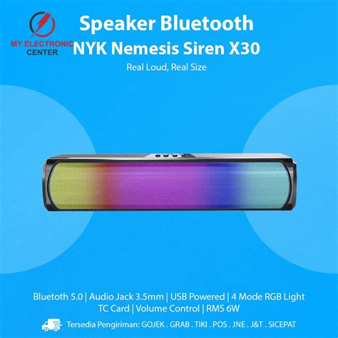 Jual Speaker Bluetooth NYK Nemesis Siren X30 Soundbar Gaming Komputer