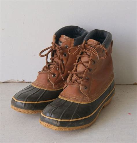 Vintage 1980s Thinsulate Duck Boots Mens 6 Womens 7 Etsy Duck Boots Mens Boots Duck Boots