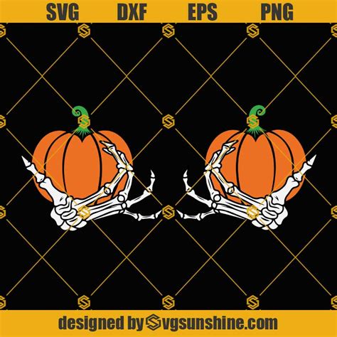 Skeleton Hands Boob Svg Funny Halloween Svg Skeleton Hands Svg