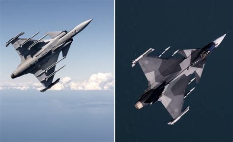 Fotos Ca A Gripen E Da For A A Rea Sueca M Sseis Meteor E Iris T