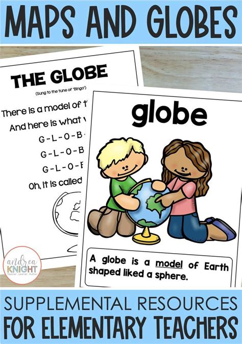 Maps And Globes Worksheets Posters Projects For First Grade