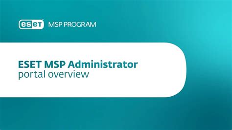 ESET MSP Administrator Portal Overview YouTube