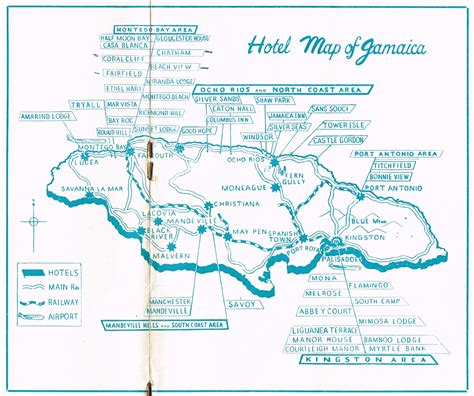 Key To Jamaica Maps 1953 1957