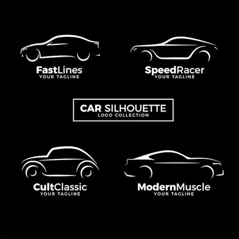 Premium Vector | Car silhouette logo collection