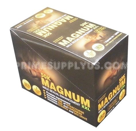 50k Magnum Sexual Enhancement 20 Pack Of 1 20ctbox Prime Supply Inc