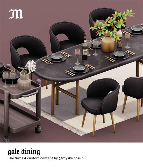 Search Gale Dining Myshunosun Sims Cc Furniture Living Rooms