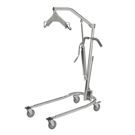 Drive Medical Hydraulic Patient Lift With 6 Point Cradle Chrome 1source