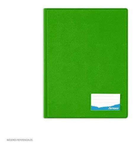 Folder A Doble Tapa Con Gusano Verde Hoja Artesco Mercadolibre