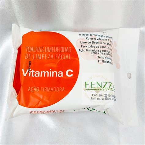 Toalha Umidecida De Limpeza Facial De Vitamina C Fenzza Shopee Brasil