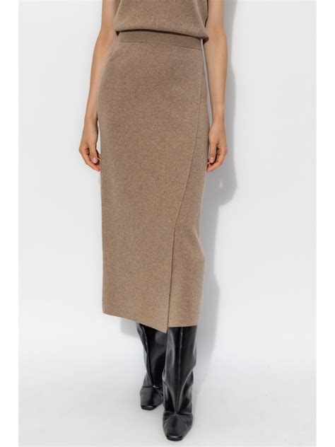 Max Mara Umbria Midi Skirt Brown FARFETCH